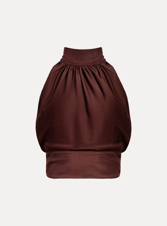 Satin Mocha Halter