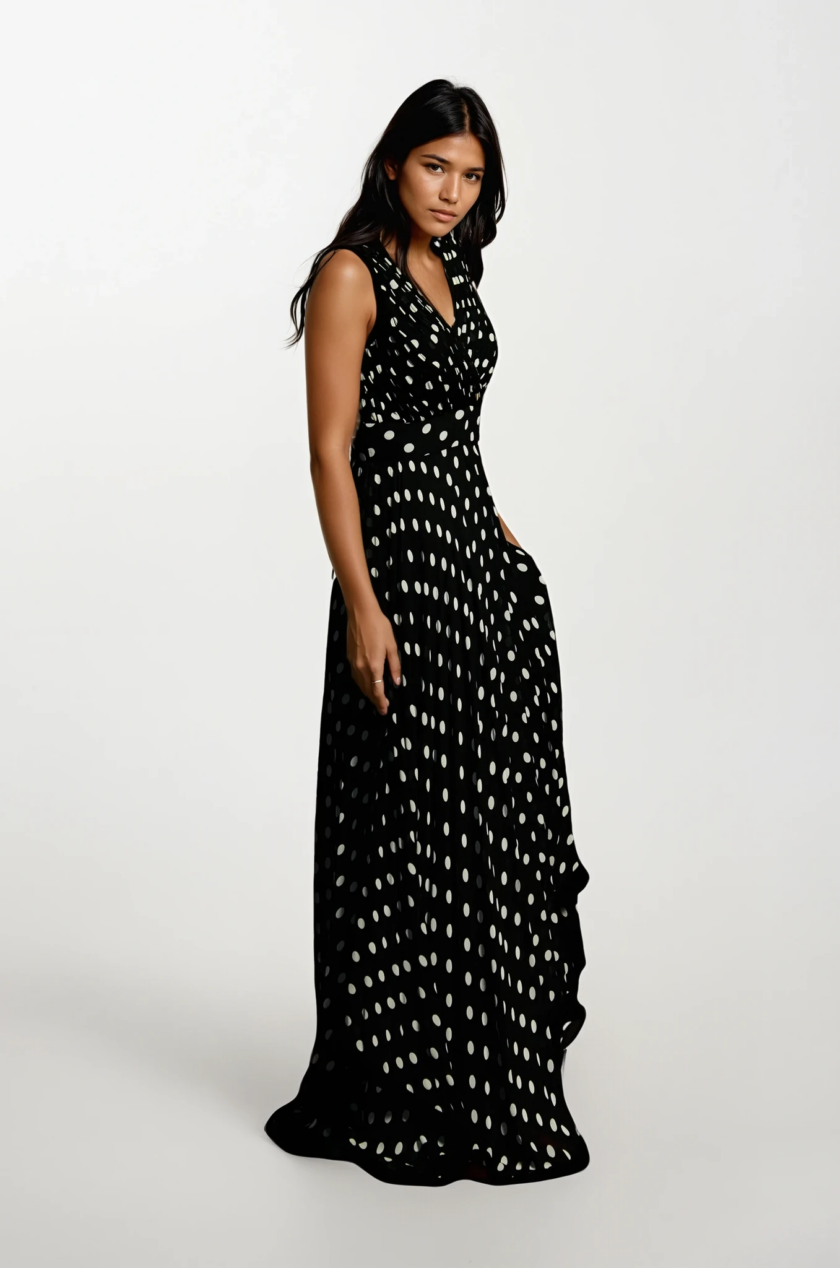 Polka Dot Maxi Dress - Image 2