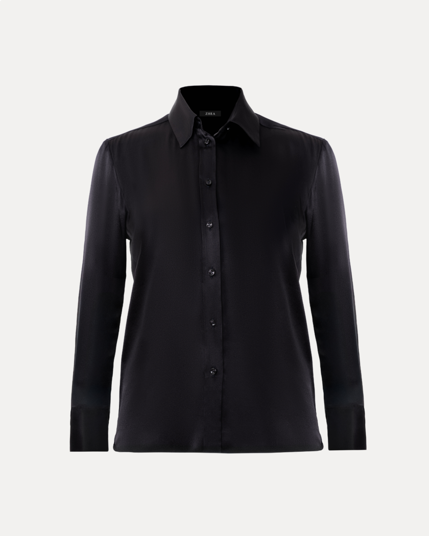 Navy Blue Satin